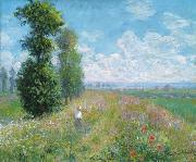 Claude Monet Monet Meadow-with-Poplars-Homepage painting